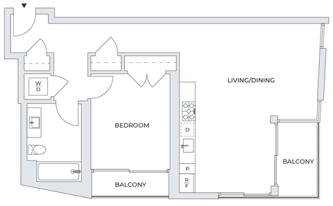 1 Bedroom Floor Plan